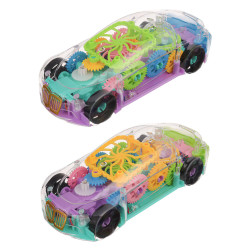 ИГРОЛЕНД Машинка с прозрачным кузовом , шестеренки, движение, 3АА, ABS, 8,5х20,3х6,3см