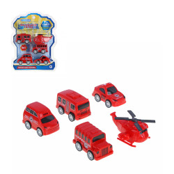 ИГРОЛЕНД Набор машинок "Мини-машинки", пластик PP, 15х19,5х3,5см