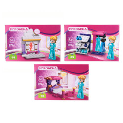 ИГРОЛЕНД Истории подружек Конструктор, 19-56 дет., ABS, 10Х7Х3СМ, 3 дизайна